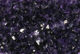 Dark Purple Amethyst Geode On Metal Stand - Uruguay #116285-4